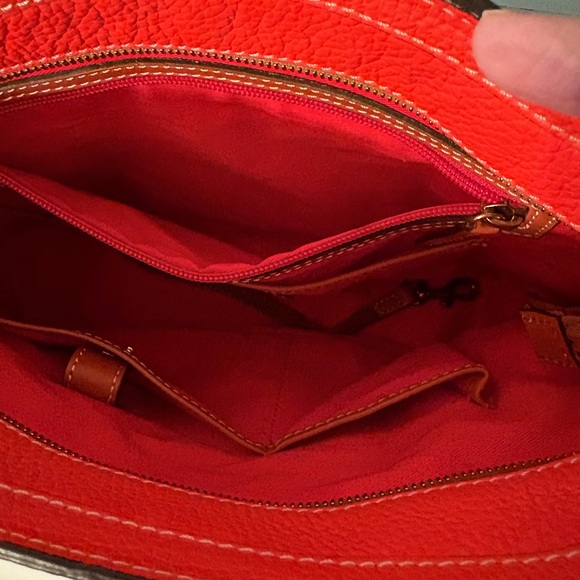 Dooney & Bourke Vibrant  Coral Shoulder Bag - Picture 2 of 3